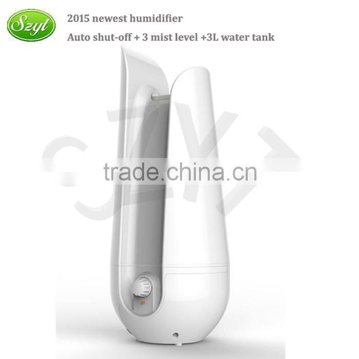 Ultrasonic Germ Free Cool Mist Humidifier with Auto Shut-Off oxygen humidifier bottles