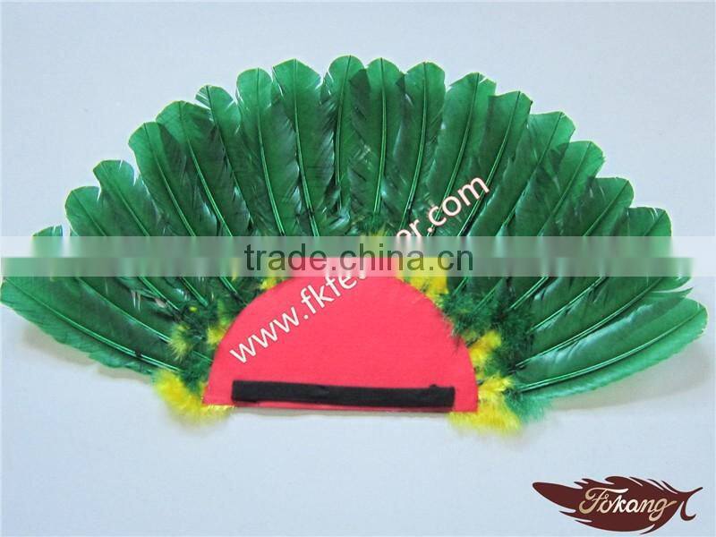 Cheap Wedding Decorations Indian Turkey Feather Headdress And Opera Headdress For Indian Carnival Headdress
