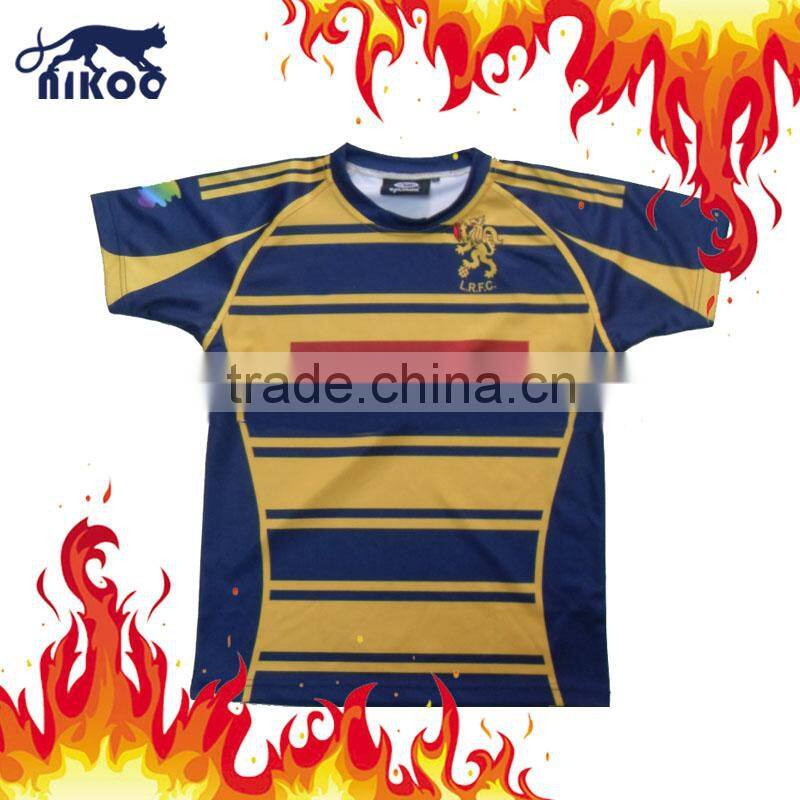 High tech custom made sublimated rugby top
