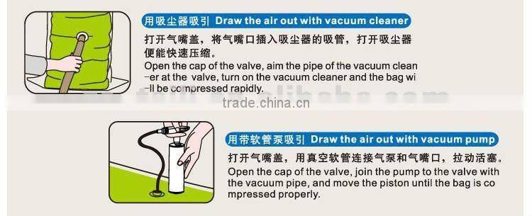 vacuum storage bag with side zipper