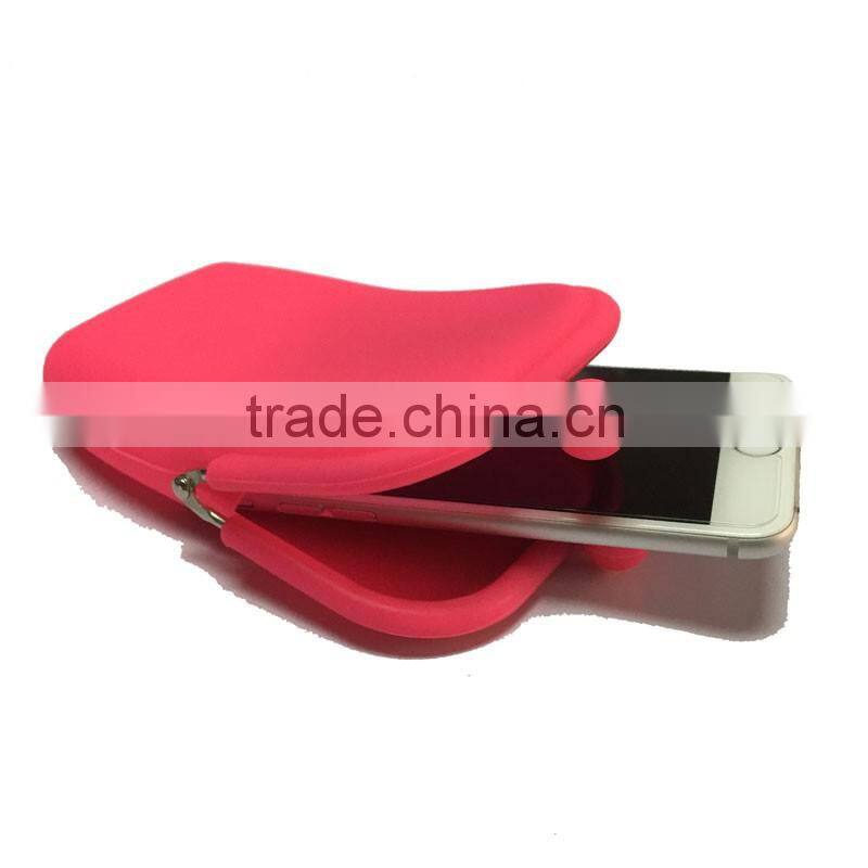 Japanese Style Candy Color Pouch Women Cosmetic Coin Purse Case Clutch Silicone Wallet