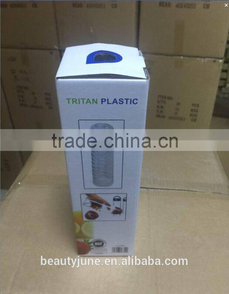 2015 new custom logo bpa free tritan fruit infuser water bottle, infuser water bottle 700ml
