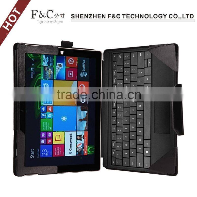 Fashion design tablet case for microsoft surface pro 4 leather pu housing cover