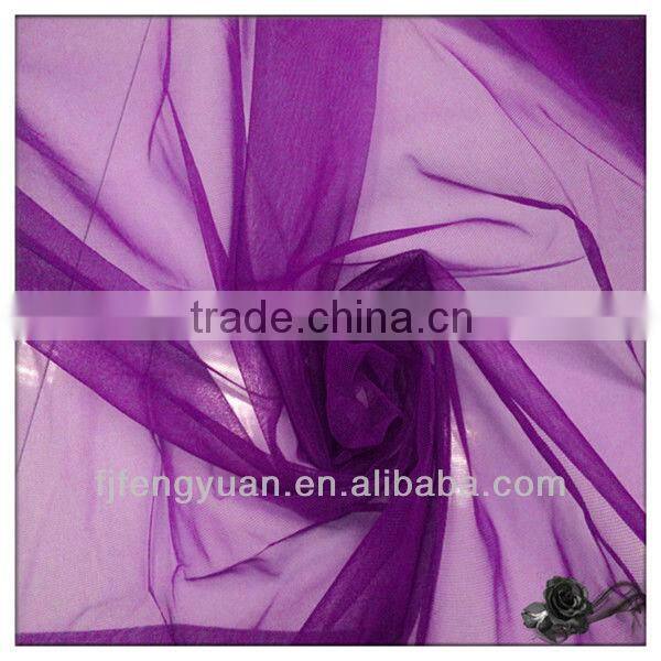 100% 20D nylon semidull square net warp knitted grey fabric