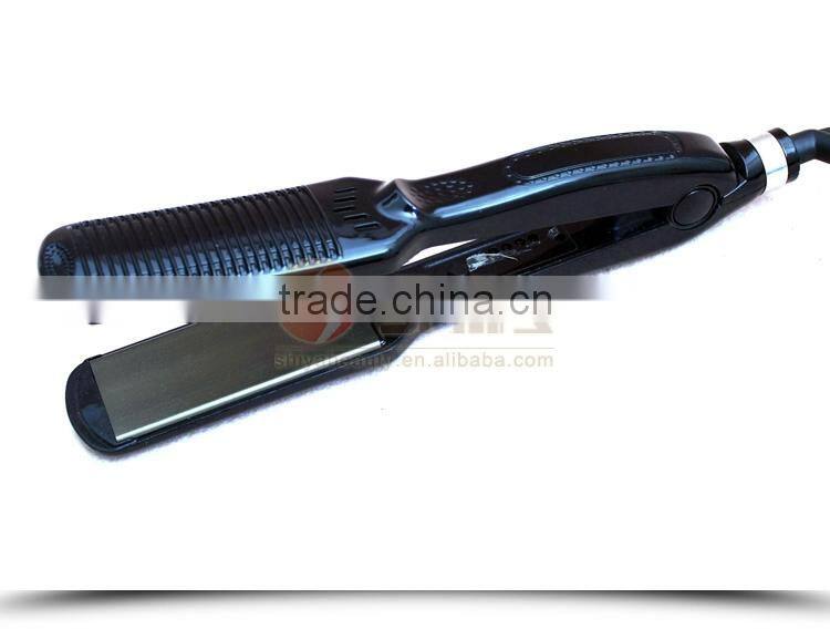 Professional 2 in 1 hair straightener flat iron and curling irons LED display 2.5 meter 360 power cord SY-891