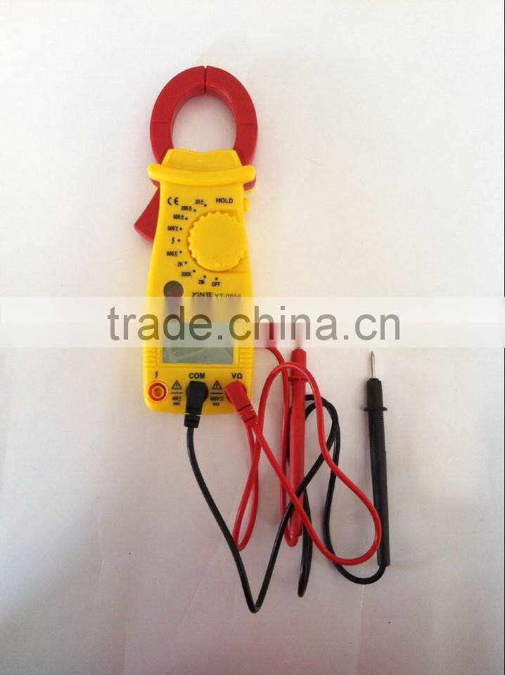 China Factory Professional digital clamp meter with test probe and LED light