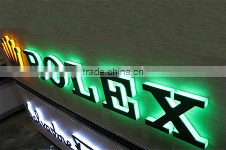 fashion brightness Galvanized crystal backlit words in led lights
