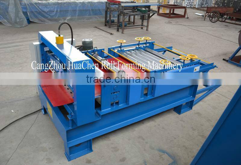 Color stone coated steel roof tile making machine