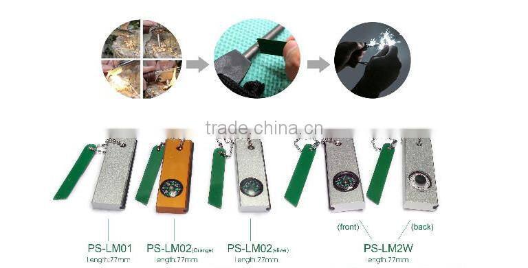 Personal survival kit pocket sized rescue kit rescue signal kit fire starter with compass
