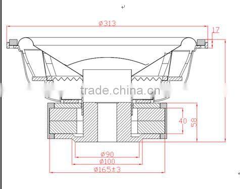 Cometa CT-1203 12 inch 1500W Car subwoofer/ pro audio subwoofer/car speaker