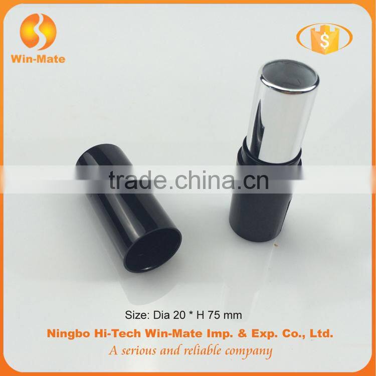classic black plastic stick form lipstick tube