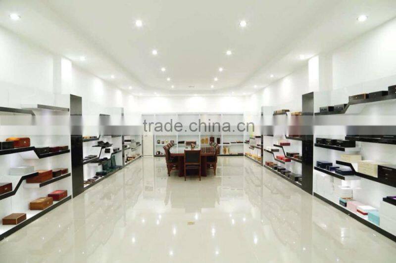 high quality red color round leather box