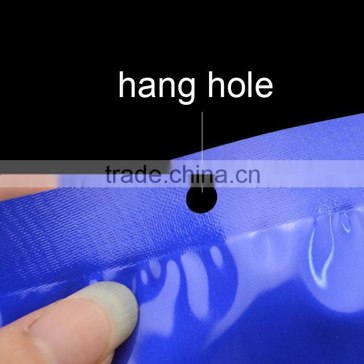 12x28cm printable laminated header bag with slider zipper