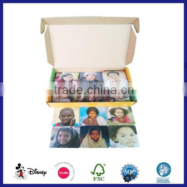 customized brand name memory game learning cards for child