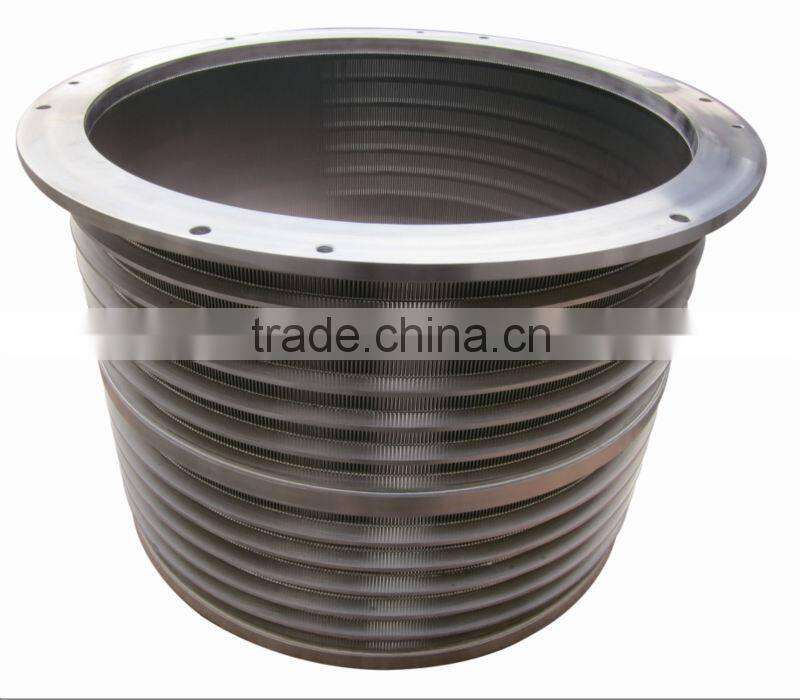 Stainless steel wire mesh pressure screen basket for paper making