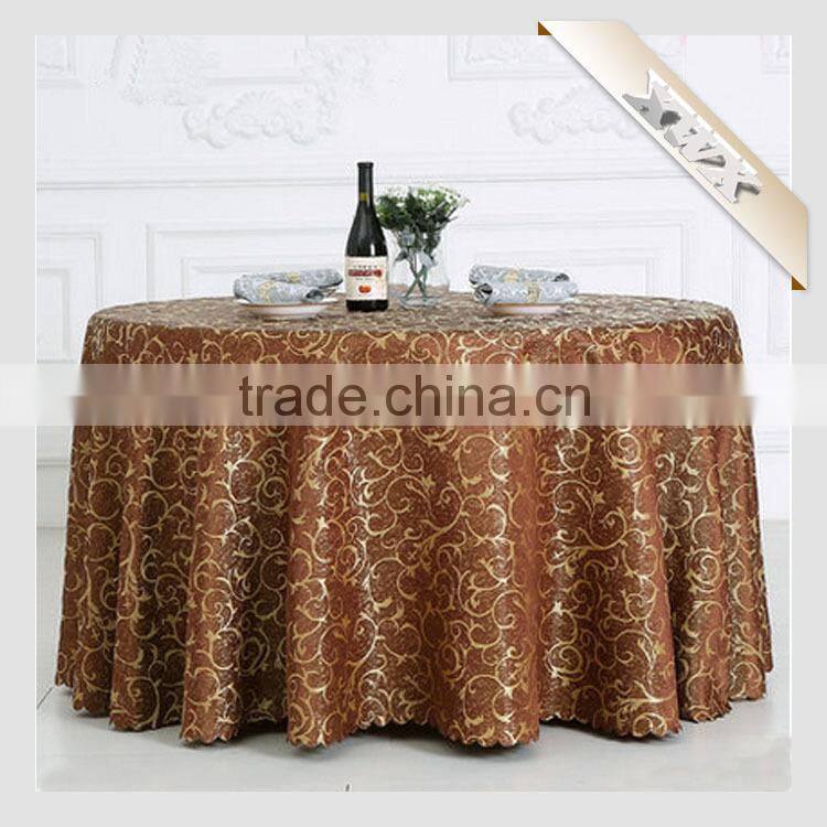 100% Polyester Round Sequin Table Cloth for Restaurant