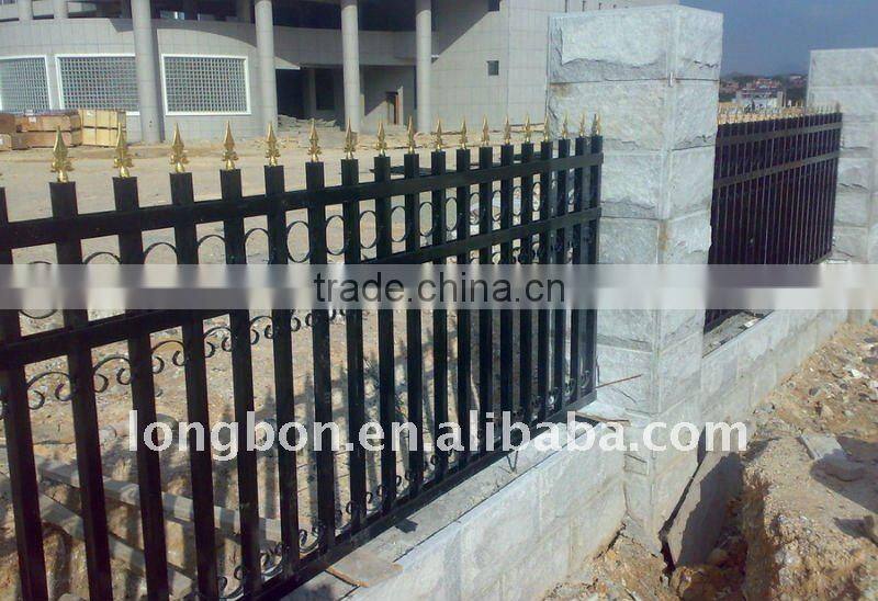 modern galvanized simple wrought iron balcony fence