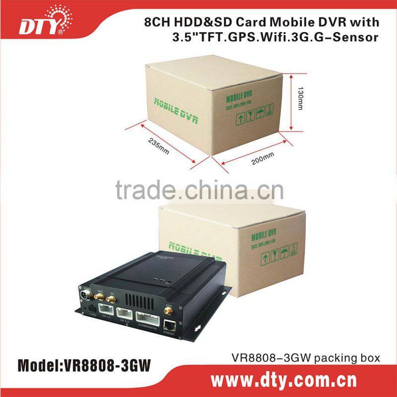 VR8808-3GW 8 channel remote access mobile dvr client software monitoring