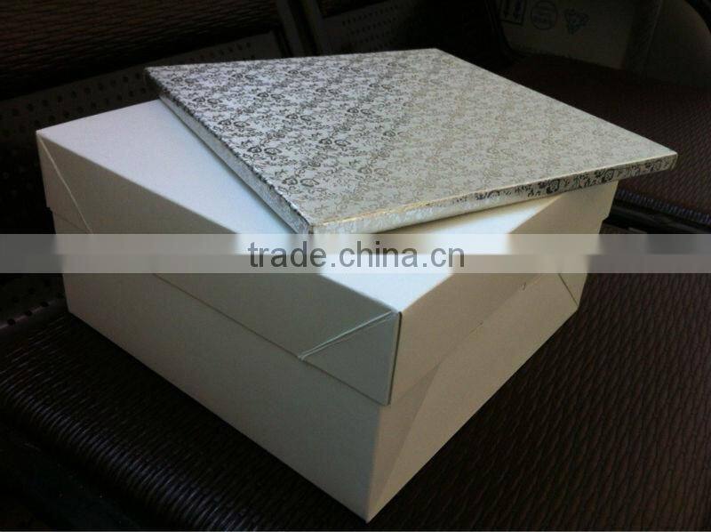 A Cake board and cake box