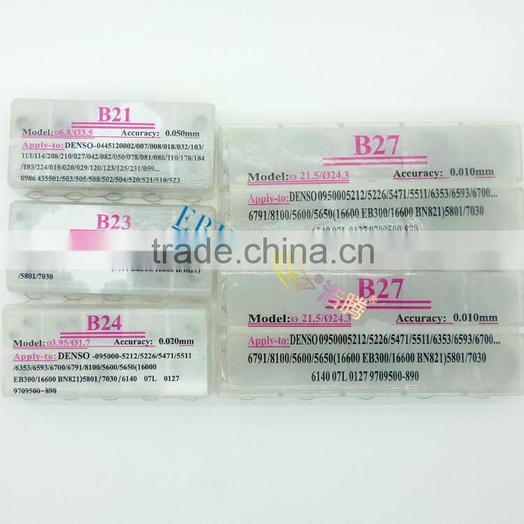 high quality gasket seat and common rail shims for fuel injector,guaranteed denso nozzle adjusting shim with car injector