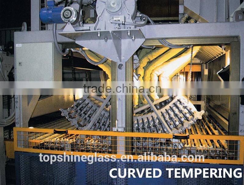 high quality tempered curved glass with AS/NZS 2208:1996 certificate