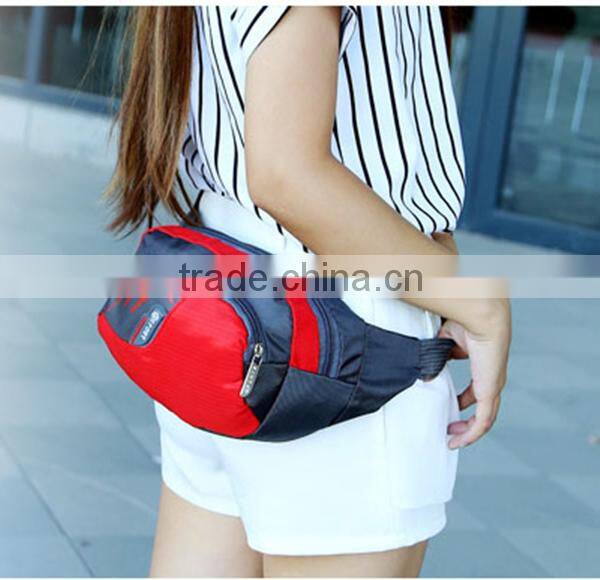 Waterproof nylon sports waist bag running waist pack