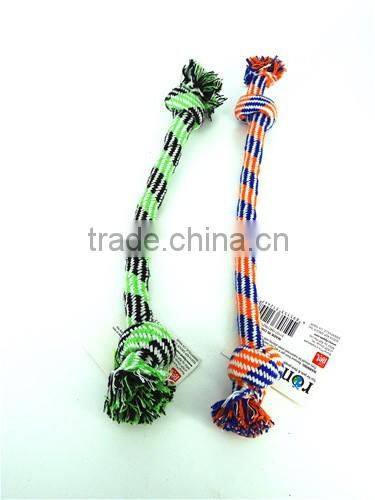 hot sale dog product dog cotton pet toy dog chewing toy colored cotton rope