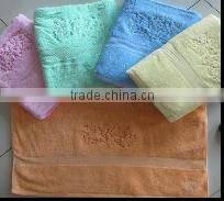 Pure Cotton Jacquard Solid Colour Set Towels for Bath