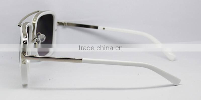 2016 New style double bridge fashion unisex plastic sunglasses