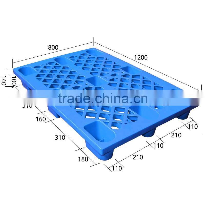 1200x800x140mm Hot Sale Durable Food Grade European Plastic Pallet for Supermarket