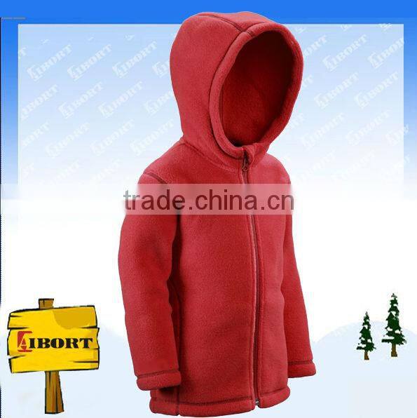 JHDM-1556 kids unisex fleece jacket with attached hood