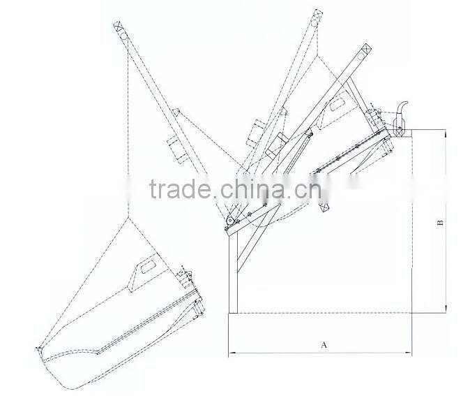 HMD70F marine launching appliance of free-fall liferaft A-Frame free-fall davit