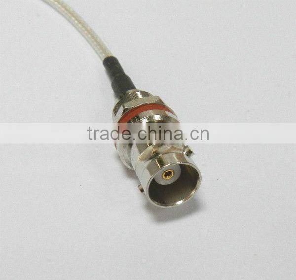 RF connector, BNC female to MCX male r/a with RG316 cable, cable assembly, pigtail, jumper cable