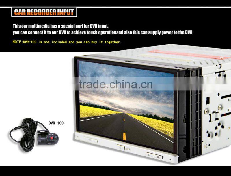 7inch two din HD universal car radio DJ7053 with external DTV 3G MTK3360 solution for all universal cars