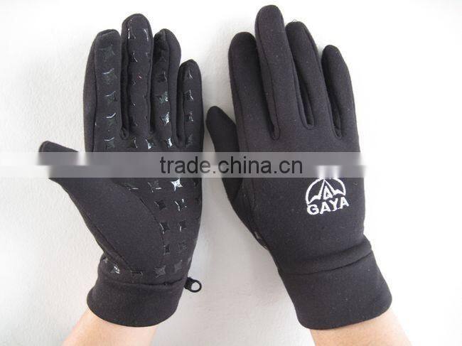 Silicone print palm cycle gloves
