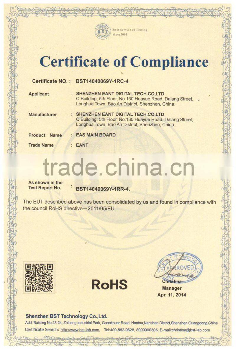 Black Round Security Ink Tags for Retail Loss Prevention