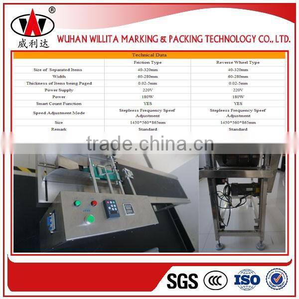 High Speed Automatic bag paging machines for inkjet printer