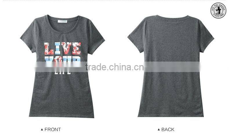 100% Cotton Custom Pattern Blank Tee shirt