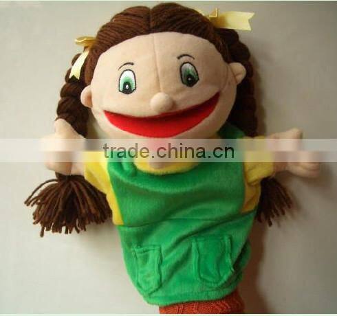Wholesale hand puppet / soft plush panda hand puppet / Animal Shaped Plush Hand Puppet