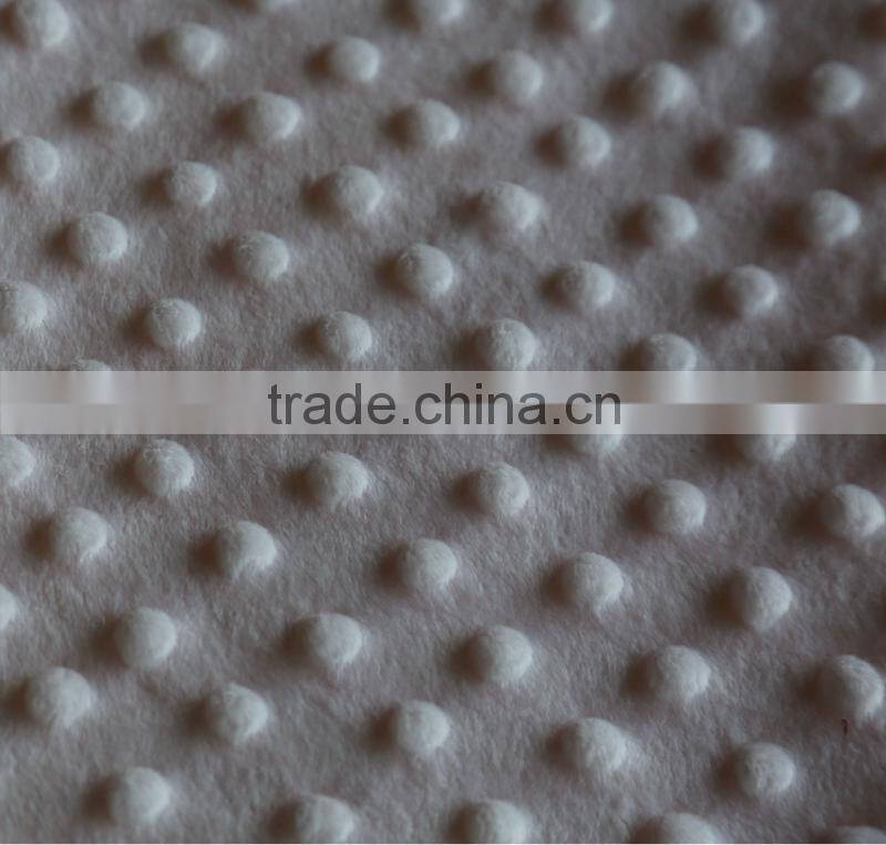 kint embossed velboa fabric