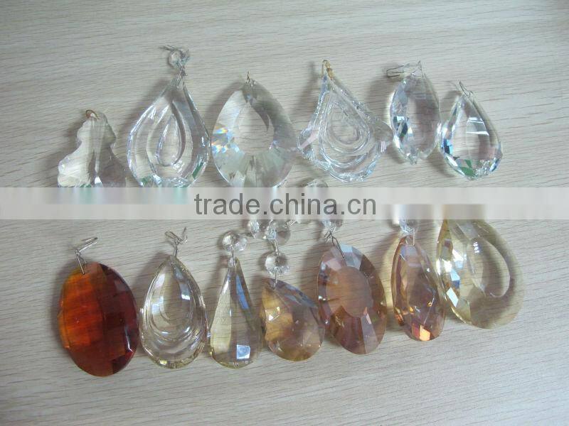 Gold Antique European Crystal Chandelier Glass Arm Candle Chandelier for Building Decoration