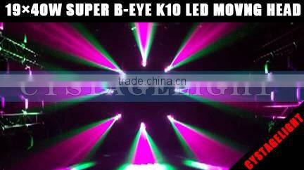 19X40W LED Super K10 Bee Eye Moving Head Stage Beam Light