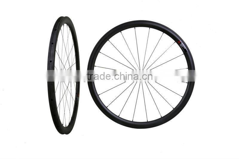 High Quality Carbon Bicycle Tubular Wheelset 38T High stiffness super light chinese carbon Wheel 700c 38mm rim tubular