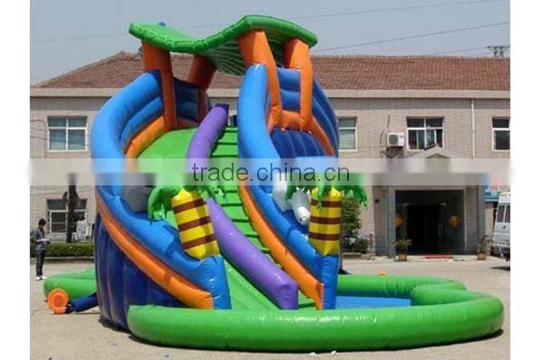 high quality inflatable slides, giant commercial use inflatables dry water snow winteslide