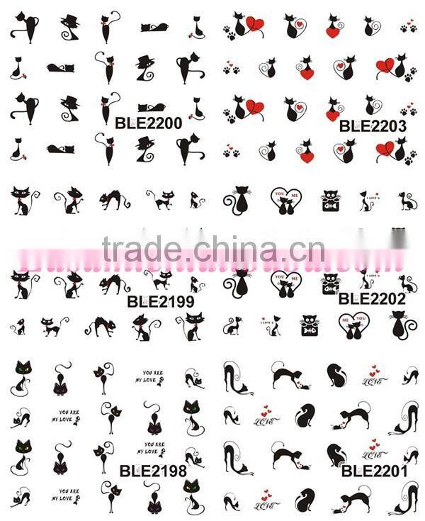 Ble water nail sticker/water transfer nail stickers/free water nail stickers