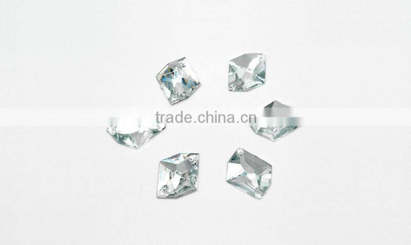 KR13 galaxy 10*14 18*22 flat back sew on acrylic rhinestones for fashion decoration, craft making, garment bags accessories