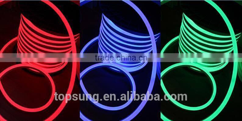 Pretty 230v flat led rgb flexible neon light 24v