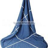 100% polyester knit solid micro fleece with sherpa throw