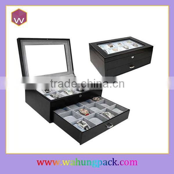 Long Wood Watch Box 10 & Rotating Watch Box Cushion Making Wood