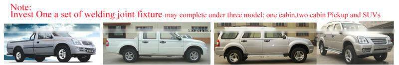 Left Hand Driving Euro IV Standard Gasoline Engine Double Cabin 4x4 Pickup